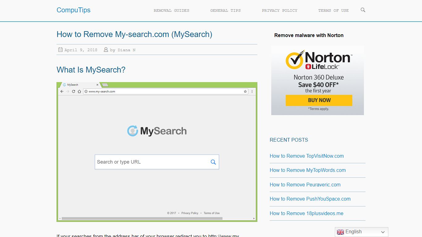 How to Remove My-search.com (MySearch) - CompuTips